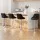 Artiss 4 Piece Bar Stool Set Black PU Leather Padded Gas Lift 150kg Swivel Chrome Base