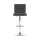 Artiss 2x Arne Bar Stools - Grey PU Leather, Gas Lift, 360° Swivel, High Backrest, Chrome Finish, 66-79cm Adjustable