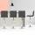 Artiss Set of 4 Grey Bar Stools - PU Leather, Chrome Finish, Adjustable Height, 360° Swivel, Foam Padded, 150kg Capacity
