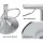 Artiss Nuvo 2x Bar Stools, White PU Leather, Adjustable Height, 360° Swivel, Chrome Base, Modern Design, 1-Year Warranty