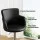 Artiss 1x Swivel Bar Stool Black PU Leather Adjustable Gas Lift Full Back Chrome Frame 53–75cm Kitchen Counter Chair