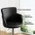 Artiss 2x Black Leather Bar Stools Swivel Adjustable Gas Lift PU Counter Chairs, Full Back, Chrome Base, 53-75cm