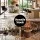 Artiss 4x Swivel Bar Stools PU Leather Brown Adjustable Gas Lift Counter Height with Backrest and Armrests
