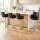 Artiss 4x Swivel Bar Stools PU Leather Brown Adjustable Gas Lift Counter Height with Backrest and Armrests