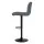 Artiss 2x Vintage Grey Bar Stools, Faux Leather, Gas Lift, 360° Swivel, High Back, Adjustable Height, Chrome Finish