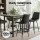 Artiss Set of 4 Black Bar Stools, 67cm Seat Height, Diamond PU Leather, Sturdy Metal Frame, Anti-Slip Protectors