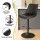 Artiss 2x Black Diamond Leather Bar Stools - Adjustable Swivel Gas Lift, Ergonomic Design, 120kg Capacity, Easy Assembly