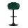 Artiss Bar Stools, Velvet Upholstery, Adjustable Height, Green, 2-Pack - Luxury Clam Shell Design with 360° Swivel