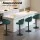 Artiss Bar Stools, Velvet Upholstery, Set of 4, Green, Adjustable Height, Clam Shell Design, Luxurious Seating