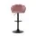 Artiss Bar Stools, Velvet Upholstery, 4x Set, Pink, Adjustable Height, Clam Shell Design, Luxurious Home Seating