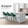 Artiss Mesial 2x Velvet Swivel Bar Stools, Green - Elegant Design, 360° Rotation, Metal Legs, Luxurious Comfort