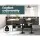 Artiss Rushal 2x Vintage Leather Bar Stools - Adjustable, 360° Swivel, Elegant Design, Black, Durable & Stylish Seating