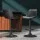 Artiss Rushal 2x Vintage Leather Bar Stools - Adjustable, 360° Swivel, Elegant Design, Black, Durable & Stylish Seating
