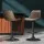 Artiss Rushal 2x Bar Stools - Vintage Leather, Adjustable Gas Lift, 360° Swivel, Elegant Diamond Design, Brown