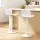 Artiss Fynn Bar Stools Set of 2 White PU Leather, Swivel Gas Lift, Adjustable Height, Chrome Base, 130kg Capacity