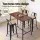 Artiss 2x Bar Stools: Black Metal & Pine MDF, Stackable, 77cm Seat Height, 120kg Capacity, Industrial Chic Design