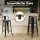 Artiss 2x Bar Stools: Black Metal & Pine MDF, Stackable, 77cm Seat Height, 120kg Capacity, Industrial Chic Design