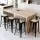 Artiss 4x Industrial Bar Stools - Black Metal & Pine MDF, Stackable, 77cm Seat Height, 120kg Capacity, Retro Design