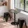 Artiss 3PC Bar Table and Stools Set Black Height Adjustable Swivel Top Stackable Stools for Kitchen Cafe