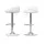 Artiss Bar Table and Stools Set White 3 Piece PU Leather Adjustable Swivel Chairs MDF Steel Dining Kitchen Pub 60cm