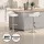 Artiss Bar Table and Stools Set White 3 Piece PU Leather Adjustable Swivel Chairs MDF Steel Dining Kitchen Pub 60cm