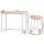 Artiss Solid Wood Bar Table & Stools Set, Pine & White, Durable L-Shape, Anti-Slip, Easy Assembly, 1-Year Warranty