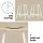 Artiss Solid Wood Bar Table & Stools Set, Pine & White, Durable L-Shape, Anti-Slip, Easy Assembly, 1-Year Warranty