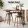 Artiss 3PCS Bar Table and 2 Stools Set Walnut Industrial MDF Top Steel Frame Wine Rack 140cm x 40cm x 92cm