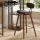 Artiss 3PCS Bar Table and 2 Stools Set Walnut Industrial MDF Top Steel Frame Wine Rack 140cm x 40cm x 92cm