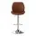 Artiss 4X Bar Stools: Adjustable Bentwood Kitchen Chairs with Brown PU Leather, 150kg Capacity, Anti-Slip Protectors