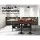 Artiss Bar Stools, Faux Leather, Adjustable Height, Black, 39x39x78-98cm, Contemporary Design, Set of 2