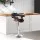 Artiss Selina Black Bar Stool - PU Leather, Wooden Seat, Chrome Gas Lift, Swivel, Adjustable 90-110cm, 130KG Capacity