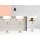 Artiss 2x Bar Stools - White PU Leather, Wooden Structure, Chrome Gas Lift, 90-110cm, Swivel, Armrest, Modern Design
