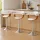 Artiss Set of 3 Swivel Bar Stools 90–110cm PU Leather Black Seat
