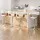 4x Artiss Bar Stools Gas Lift Height Adjustable White PU Leather with Armrest, Wooden Seat, Chrome Base, 88-109cm