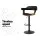 Artiss Selina Bar Stools Set of 3 90–110cm Adjustable Swivel Black