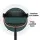 Artiss 4x Bar Stools Gas Lift PU Leather with Armrest, 62-82cm Adjustable Height, All Black, Steel Base