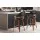 Artiss Bar Stools, PU Leather Seat, Wooden Legs, 63cm Height, Black, Stylish Rotatable Chairs with Anti-Slip Feet