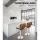 Artiss 2x Bar Stools Black Leather - Wooden Seat, Chrome Base, Adjustable Gas Lift, Swivel, 96-117cm, Modern Design