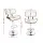 Artiss Bar Stool Gas Lift White Leather, Wooden Seat, Chrome Base, Swivel, Adjustable Height, 51x45x96-117cm