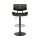 Artiss 2x Cherry Bar Stools - Black PU Leather, Adjustable Height 64-85cm, 360° Swivel, Chrome Base, 150kg Capacity