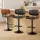 Artiss Set of 3 Black Swivel Bar Stools with Adjustable Height
