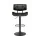 Artiss 4x Black Leather Bar Stools, Gas Lift, Wooden Seat, 360° Rotatable, 64-85cm Adjustable Height, 150kg Capacity