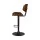 Artiss 4x Black Leather Bar Stools, Gas Lift, Wooden Seat, 360° Rotatable, 64-85cm Adjustable Height, 150kg Capacity