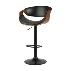 Artiss Ambrus Bar Stools - Adjustable Gas Lift, PU Leather, Armrests, 360° Swivel, Contemporary Design
