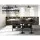 Artiss Bar Stools, PU Leather, Adjustable Height, Black, 60-83cm, Contemporary Design, Set of 2 w/ Armrests