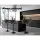Artiss Ambrus Bar Stools Set of 3 Black PU Leather Gas Lift Swivel Kitchen Counter Chairs Adjustable Height