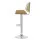 Artiss Galina Bar Stools, PU Leather, Bentwood, White, Adjustable Height 63-83cm, 360° Swivel, Contemporary Style