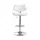 Artiss Quilla Bar Stool White PU Leather and Bentwood, Adjustable Gas Lift, Swivel Kitchen Dining Chair 93-115cm