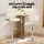 Artiss Quilla Bar Stool White PU Leather and Bentwood, Adjustable Gas Lift, Swivel Kitchen Dining Chair 93-115cm